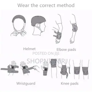 7pcs Kids Boys Safety Helmet Knee Elbow Pad Sets Cycling