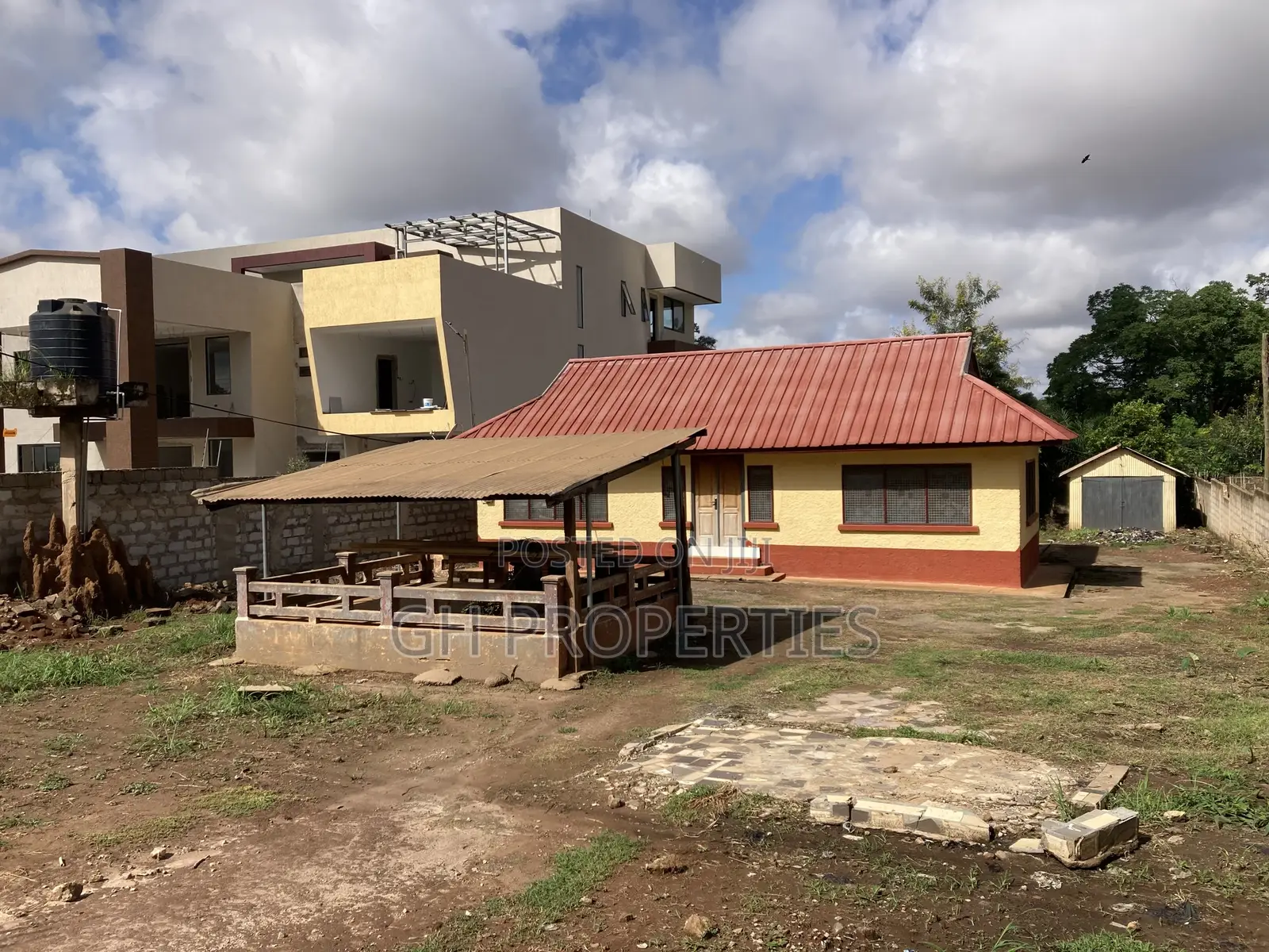 One Plot for Sale at Danyame Opposite Golden Tulip Hotel.