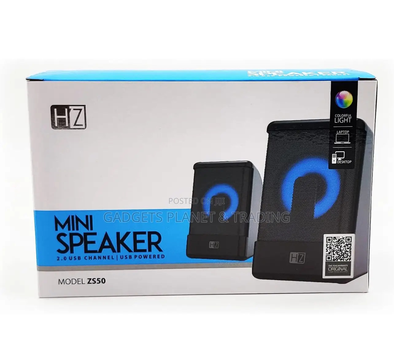 HEATZ ZS50 RGB Multi Media Speakers With AUX, USB Volume