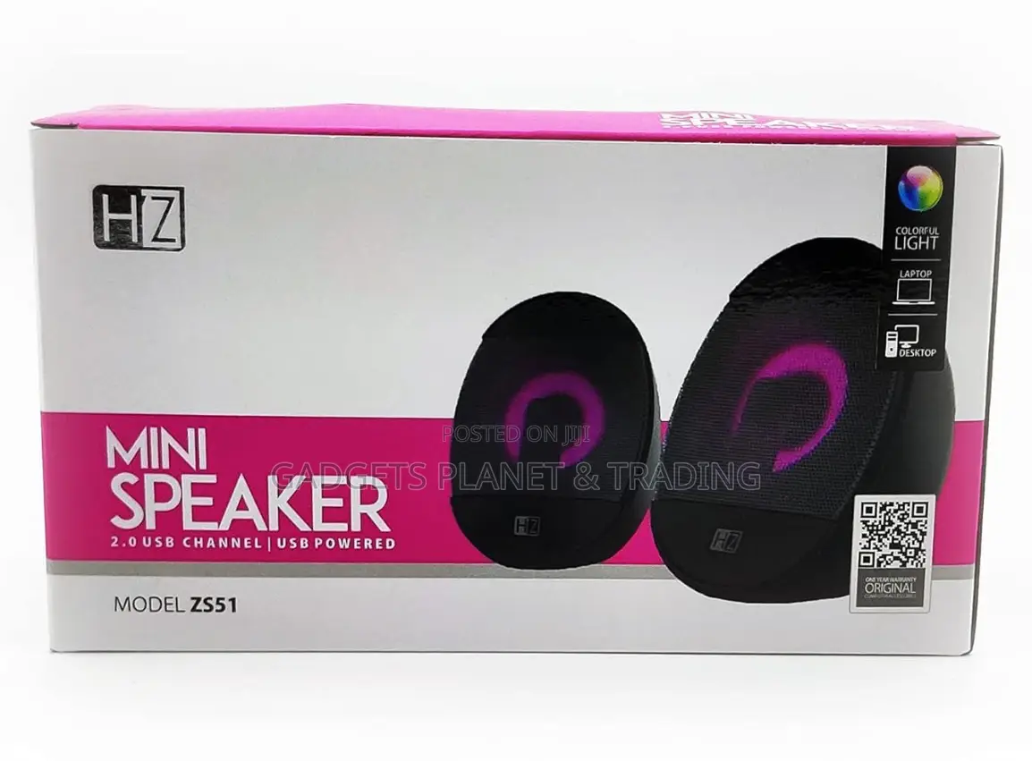 HEATZ ZS51 RGB Multi Media Speakers With AUX, USB Volume