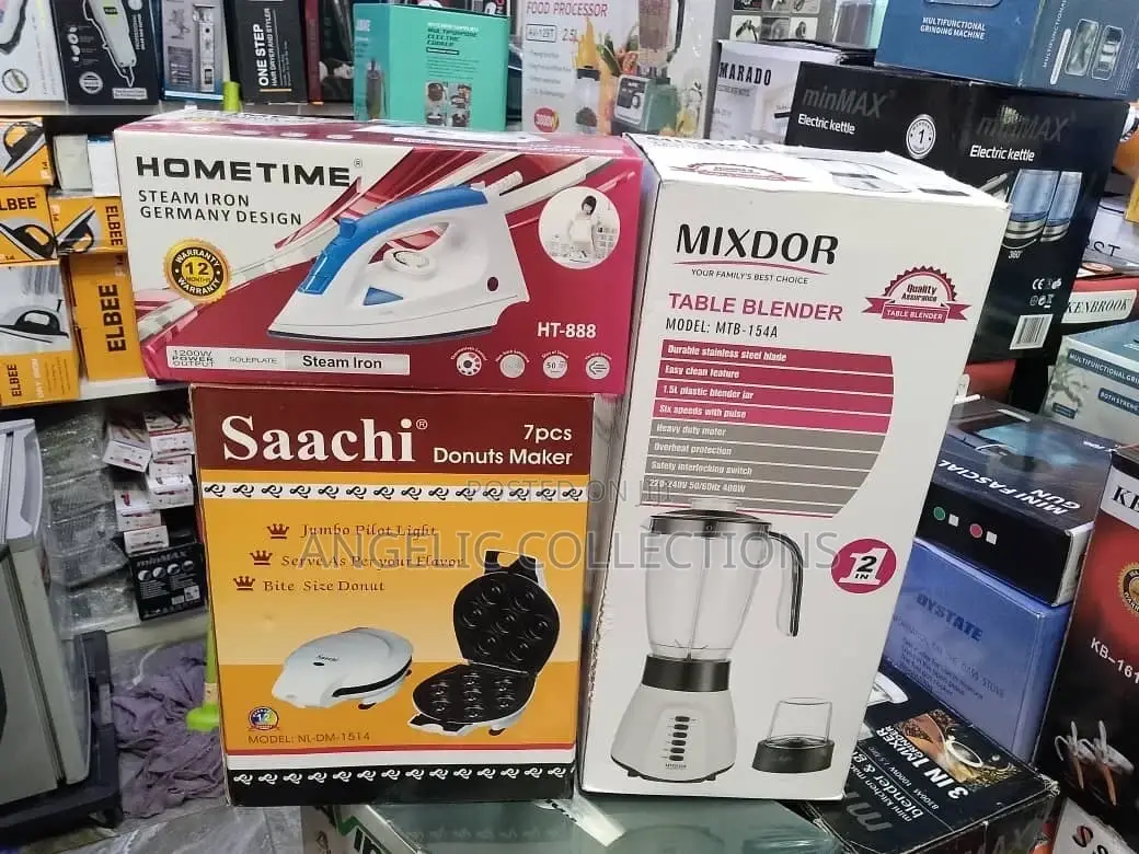 Iron,Doughnut Maker and Electric Blender
