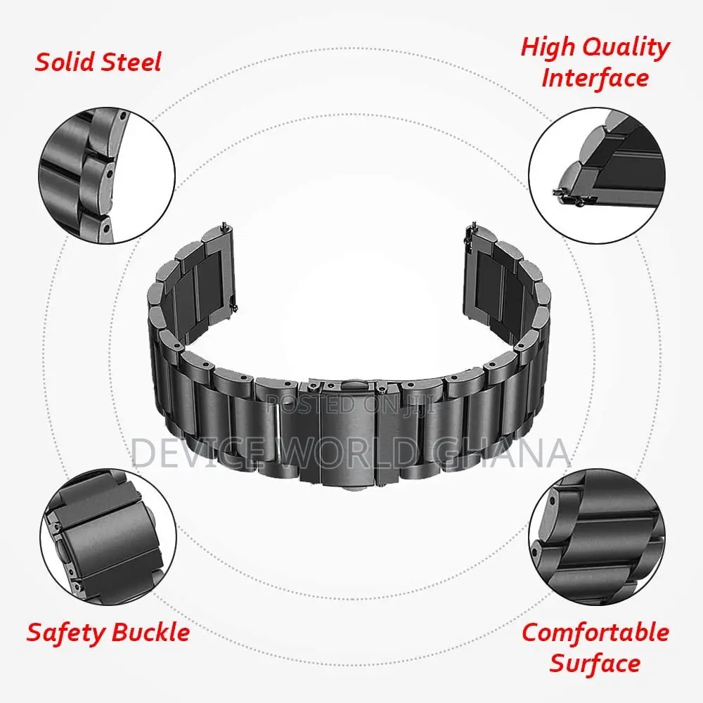 Platinum Stainless Steel Band for Samsung Watch Huawei Etc