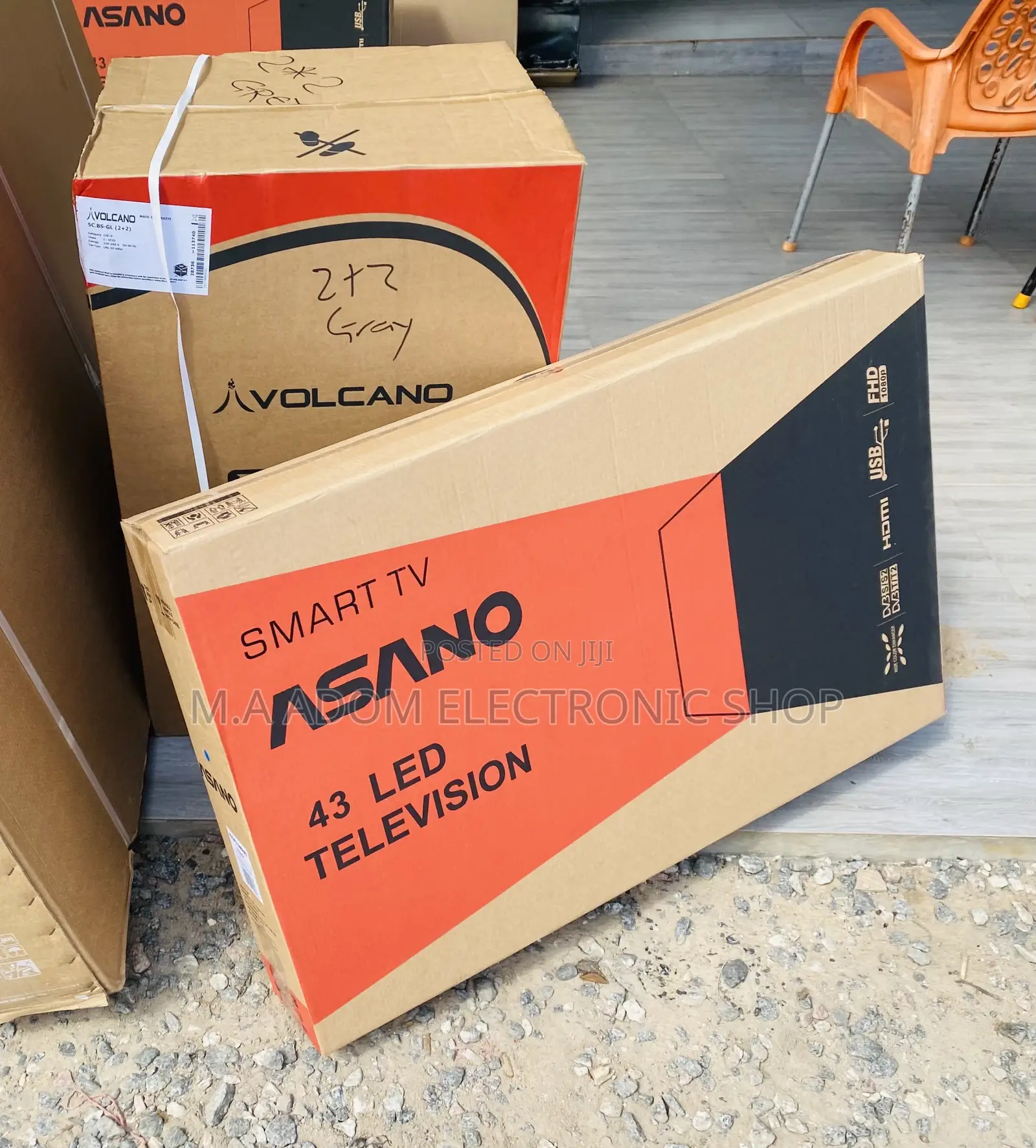 Affordable Asano 32” Digital Satellite Television(Black).