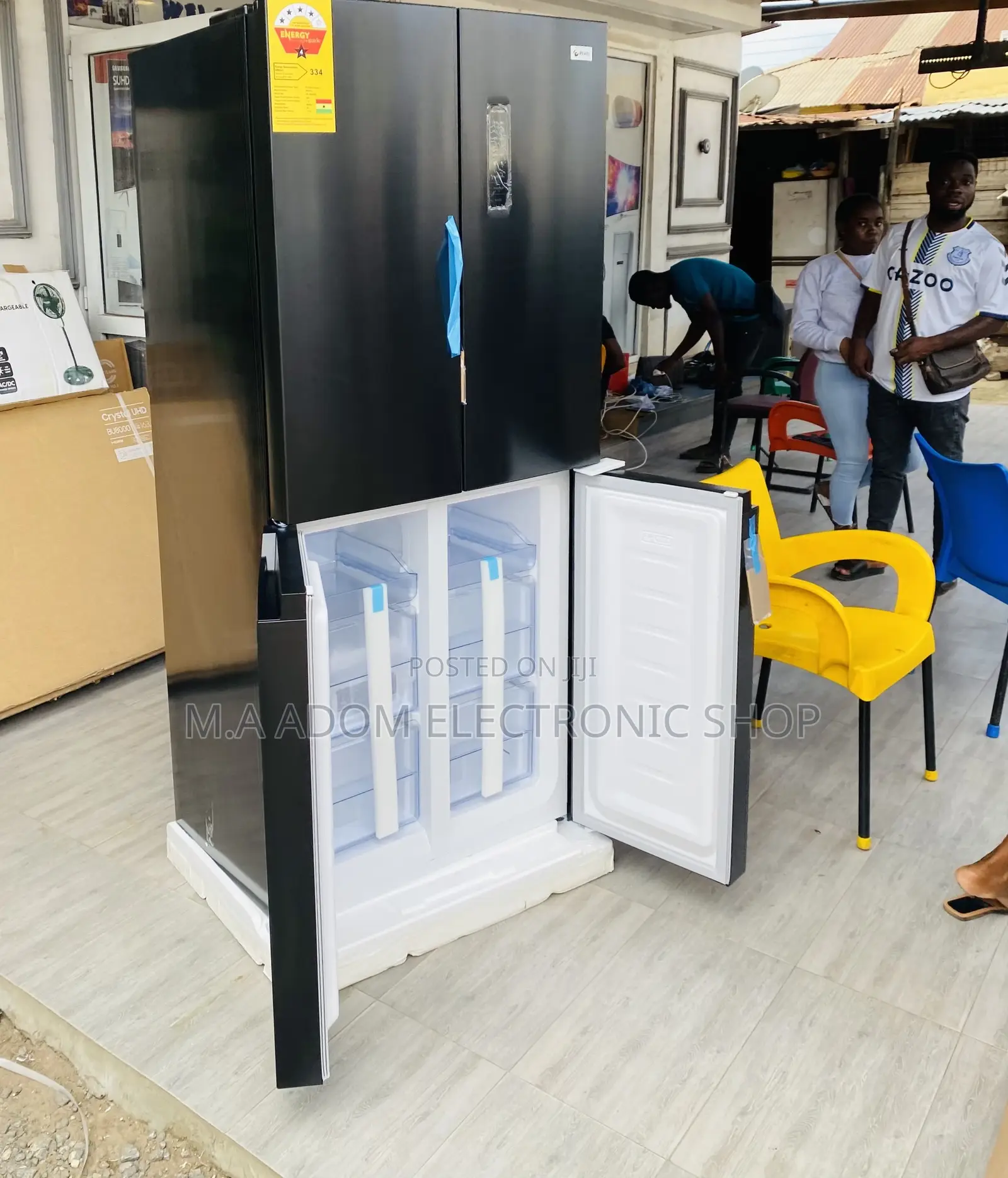 Side by Side Pearl Electric Refrigerator PF-550BSS(337ltr)