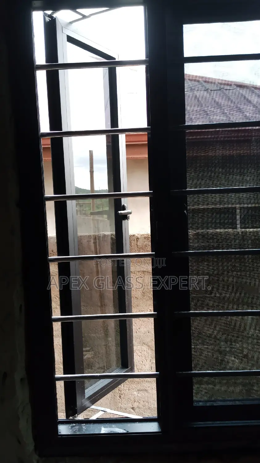 Casement Window With Burglary Proof Attached