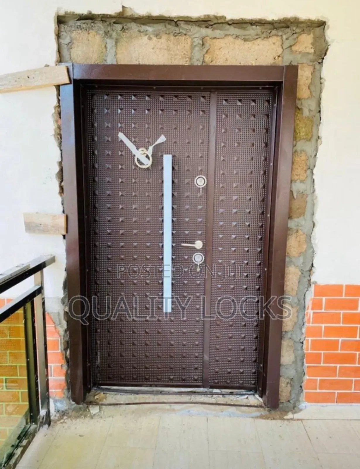 Brown Full Metal Security Door One and Half
