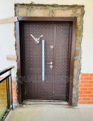 Brown Full Metal Security Door One and Half