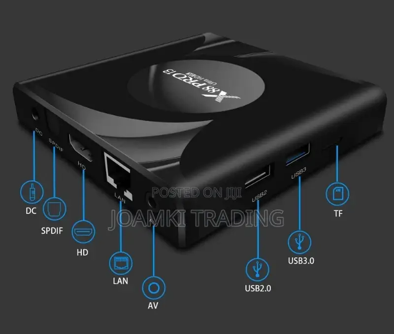 Android 13 Smart Tv Box, 4gb Ram 64gb Rom, 8kvideo, Bt, Wifi