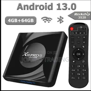 Android 13 Smart Tv Box, 4gb Ram 64gb Rom, 8kvideo, Bt, Wifi