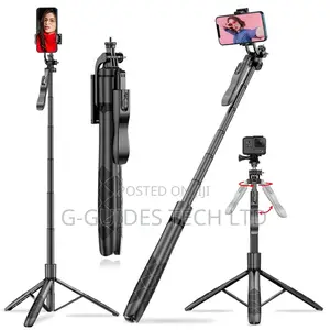 L16 Long Selfie Stick With Tripod Stand and Bluetooth Selfie