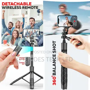 L16 Long Selfie Stick With Tripod Stand and Bluetooth Selfie