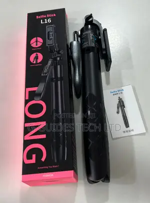L16 Long Selfie Stick With Tripod Stand and Bluetooth Selfie