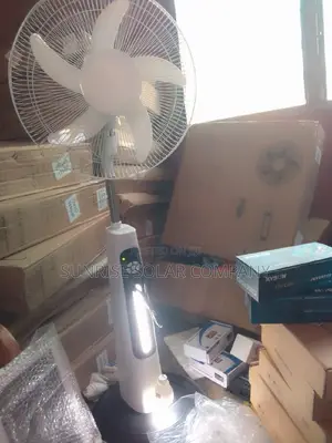 Both Solar And Electricity Rechargeable Fan
