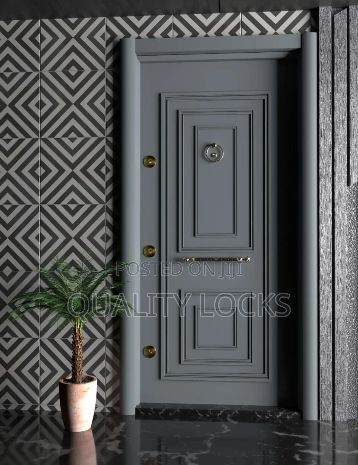 Original High Metal Turkish Door Single