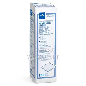 Medline NON25208 Gauze, Sponge, 2" X 2", 8 Ply, Ns, Lf, 200