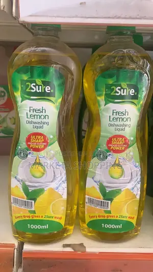 2 Sure Fresh Lemon Dishwashing Liquid Soap 1000ml