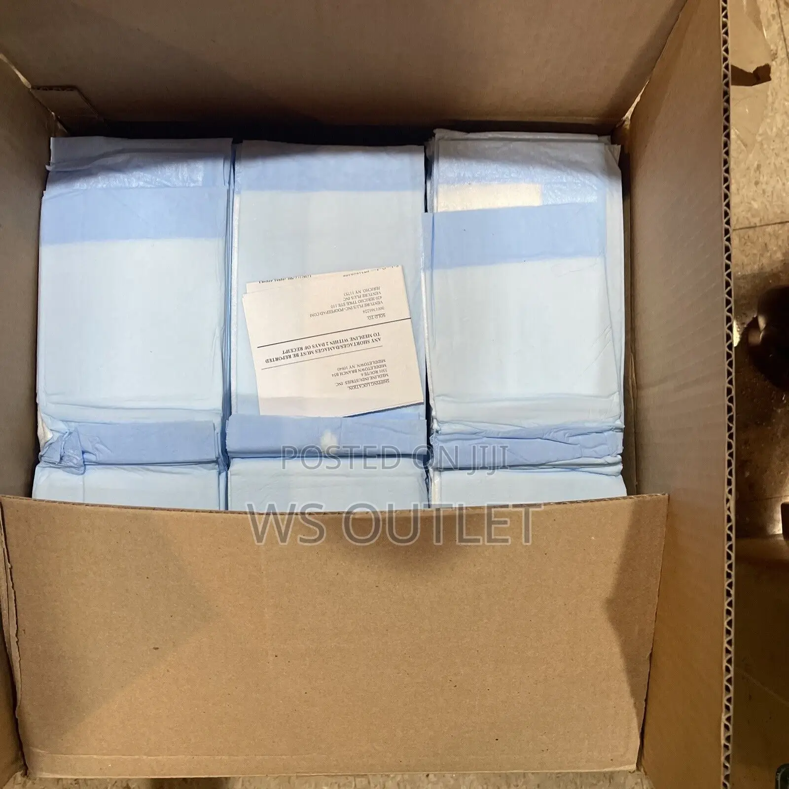 Medline MSC281224 Disposable Underpads White/Blue