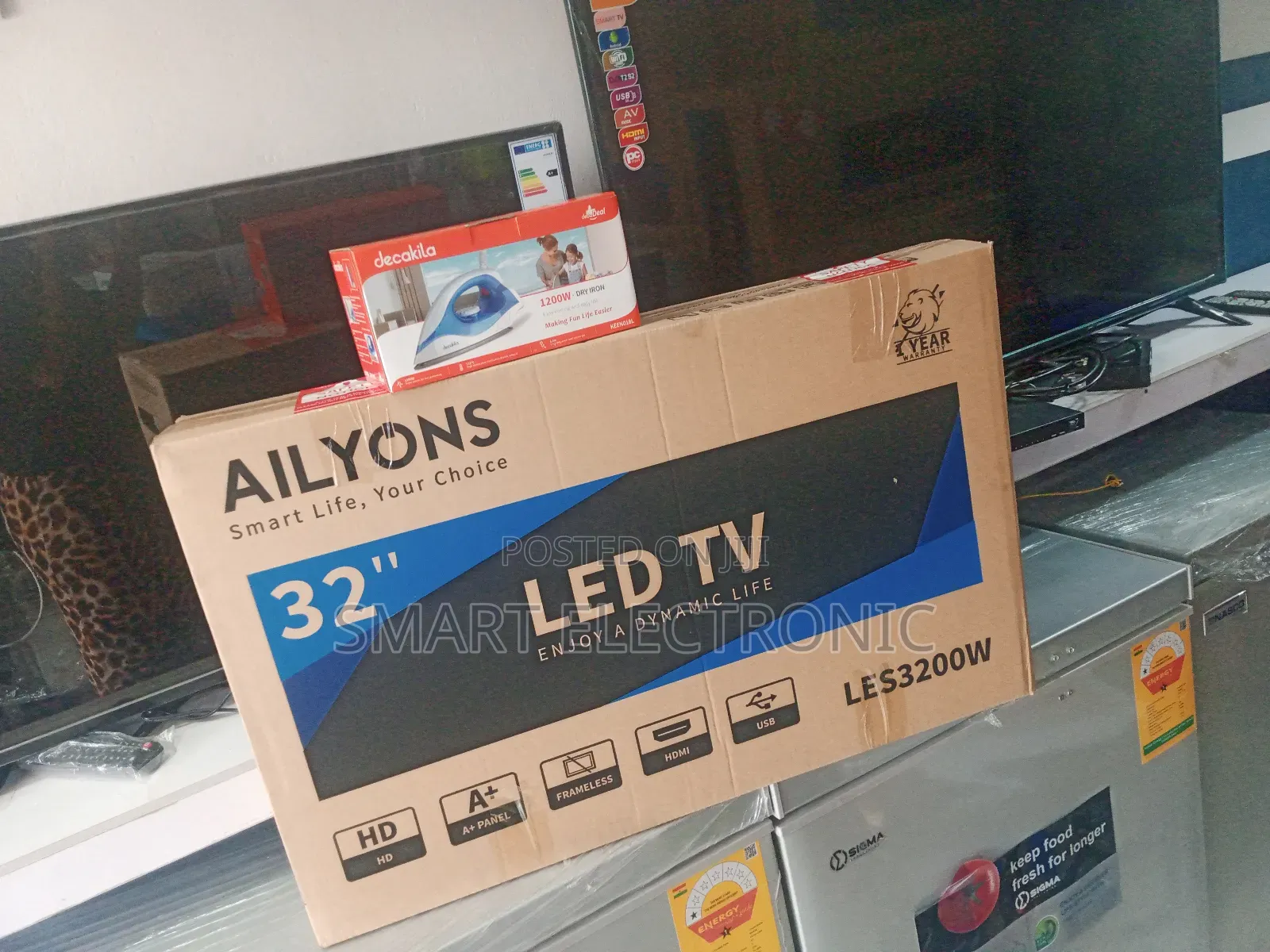Ailyons 32inches Digital Satellite Tv T2/S2 2024 Quality LED