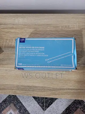 Medline Non-Sterile OB/GYN Swabs, Rayon Tipped, for Medicine