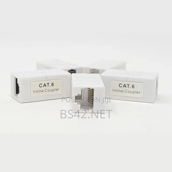 RJ45 Cat5e/6 180 Degree Inline Coupler