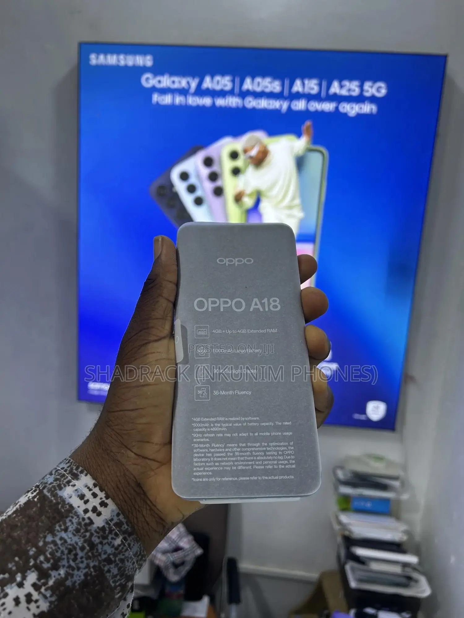 New Oppo A18 64 GB Blue