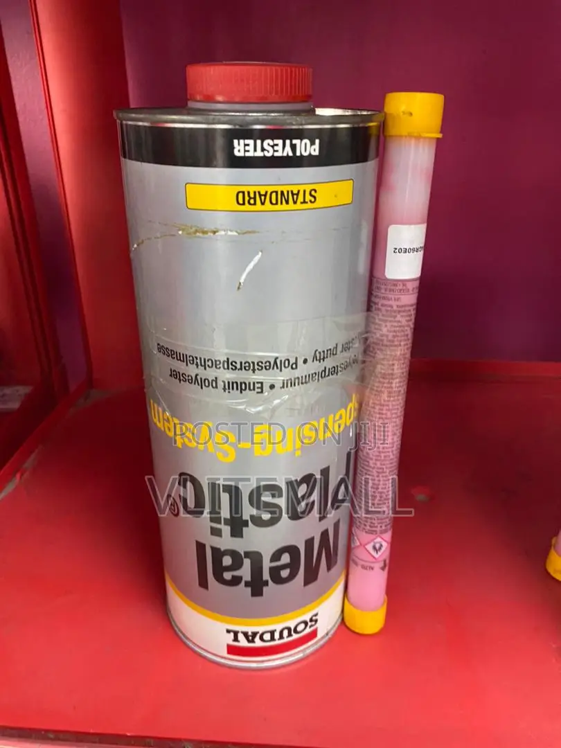Soudal Metal Plastic Standard Polyester Putty Gray 3kg - Sou
