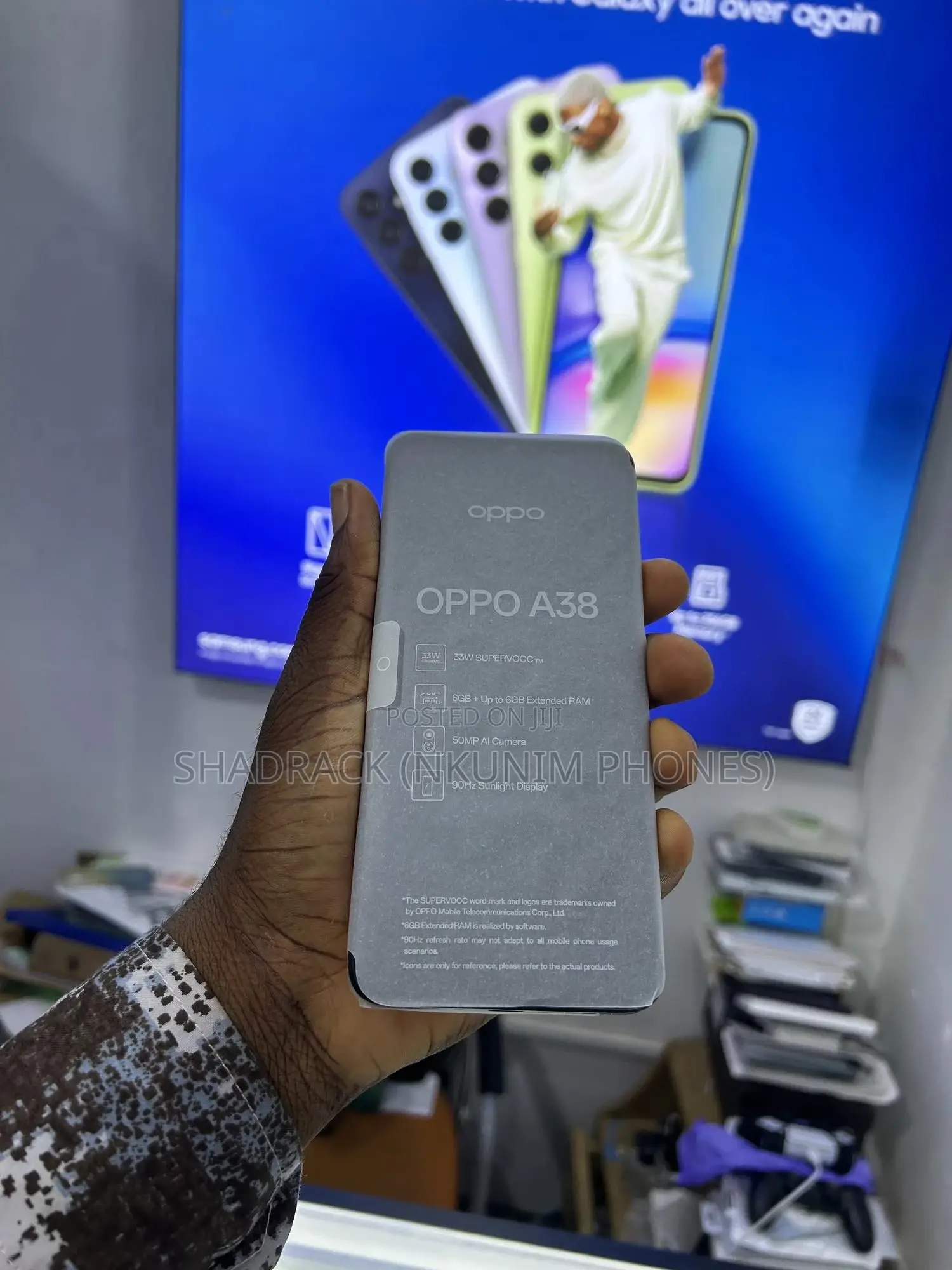 New Oppo A38 128 GB Black