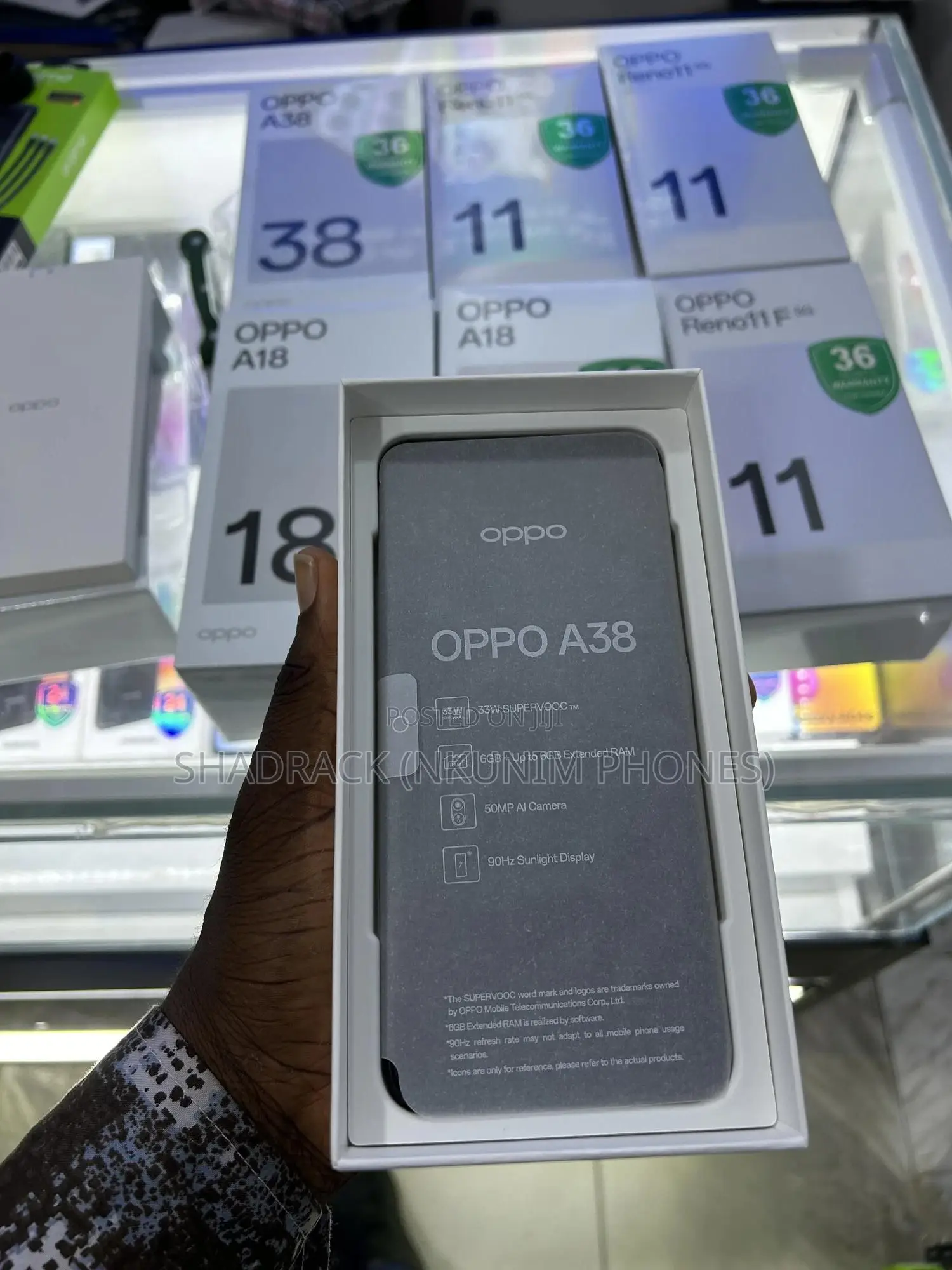 New Oppo A38 128 GB Black