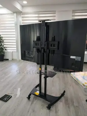 Photo - Unique Heavy Duty Trolley Tv Cart Stand