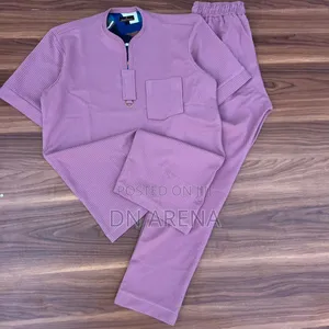 Quality Men 2pcs Outfits Trousers and Top