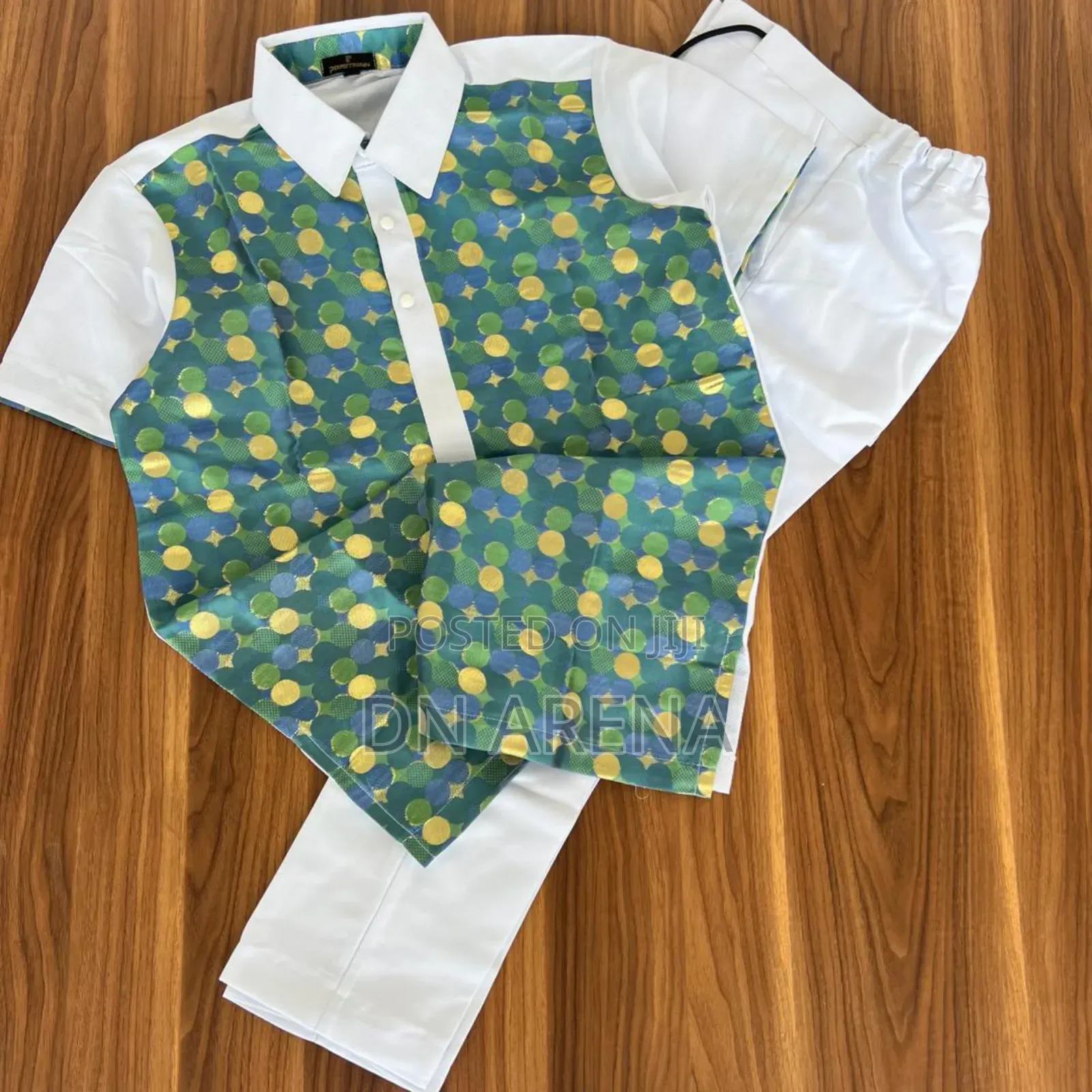Quality Men 2pcs Outfits Trousers and Top
