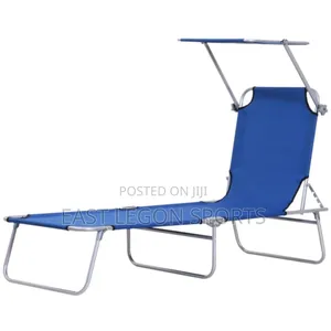 Beach Chair Bed Sun Lounger Folding Pool Side Lazy Chair