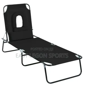 Beach Chair Bed Sun Lounger Folding Pool Side Lazy Chair