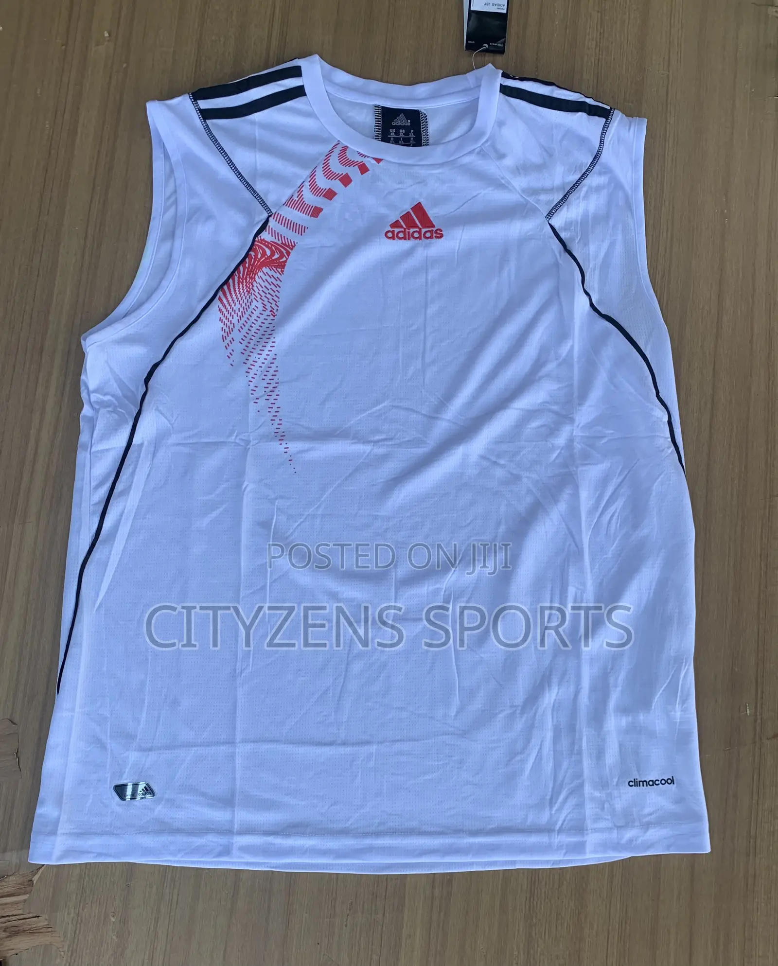 Adidas White Sleeveless Top