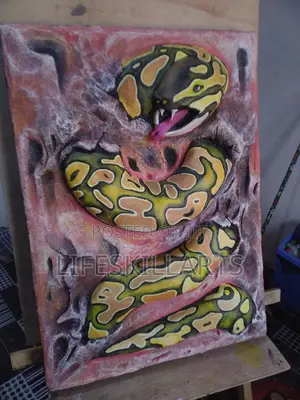 Cement on Canvas Landscape Art