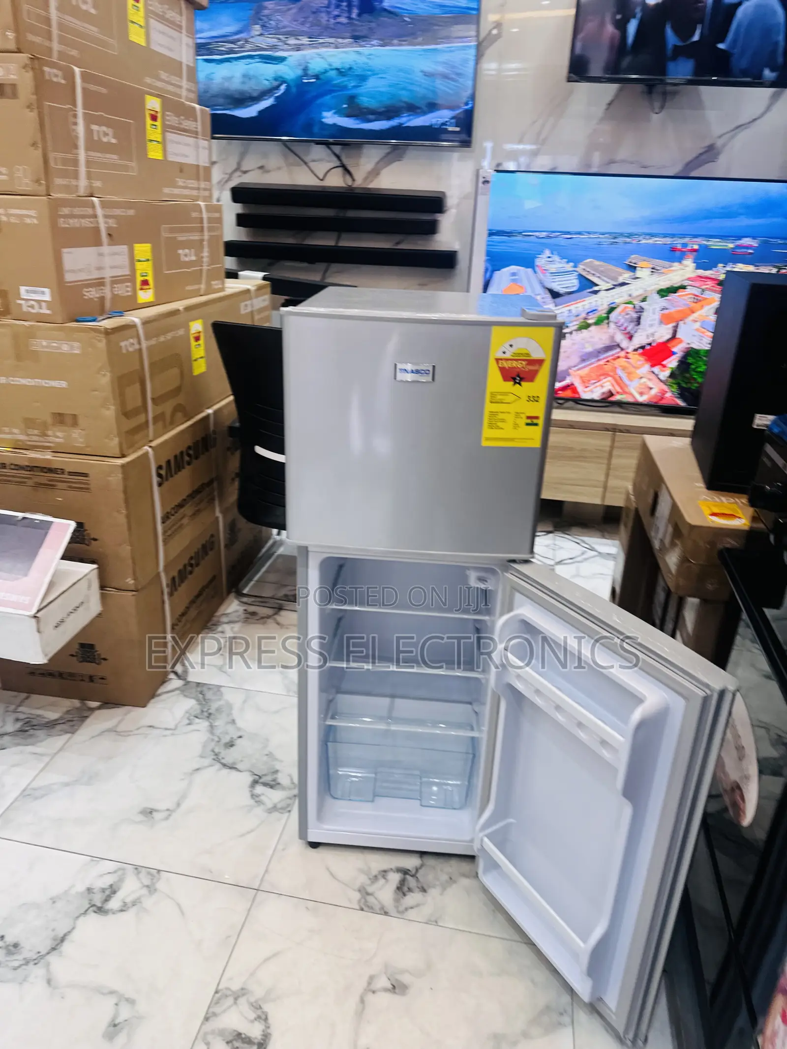 Mesmeric Grey Fridge Nasco Double Door Nasd-13fl