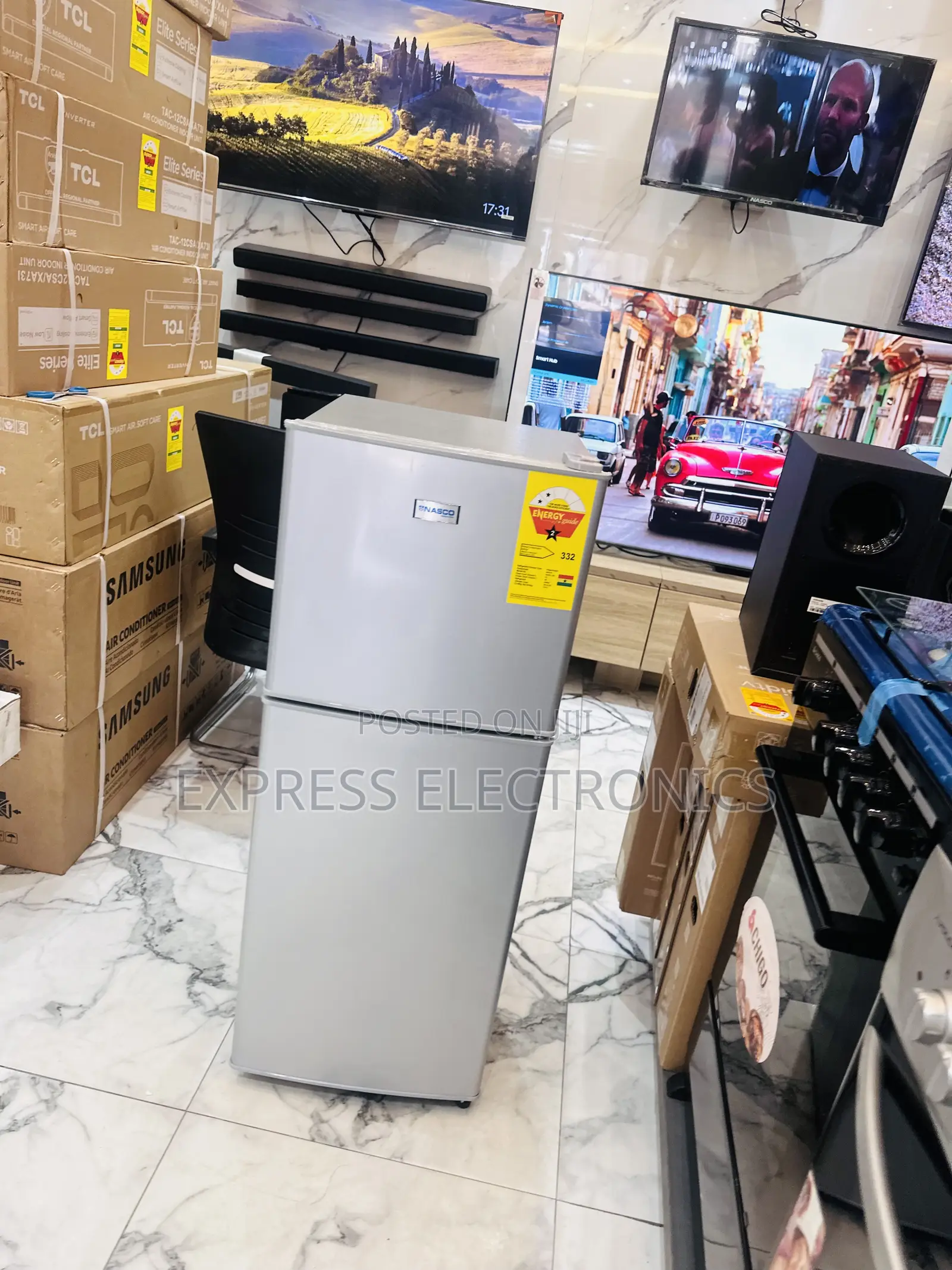 Double Door Mini Fridge Nasco Nasd-13fl