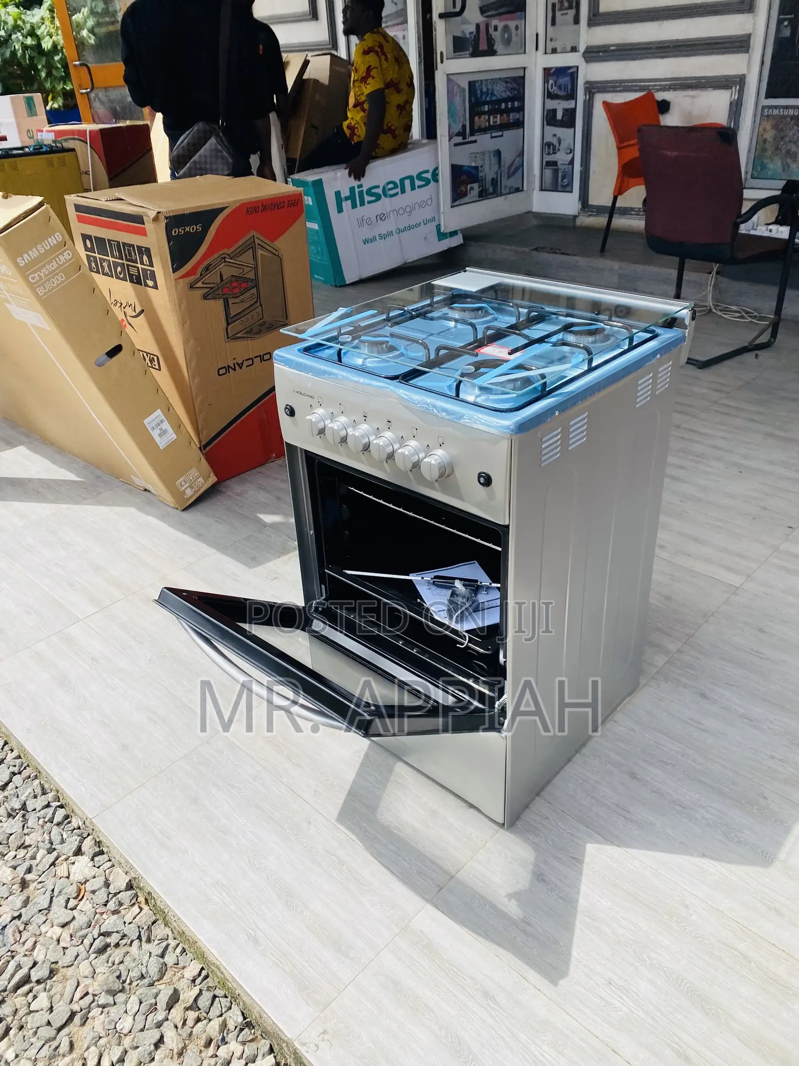 Oven and Grill Volcano 4 Gas 50x50 Auto Ignition(Cooker).