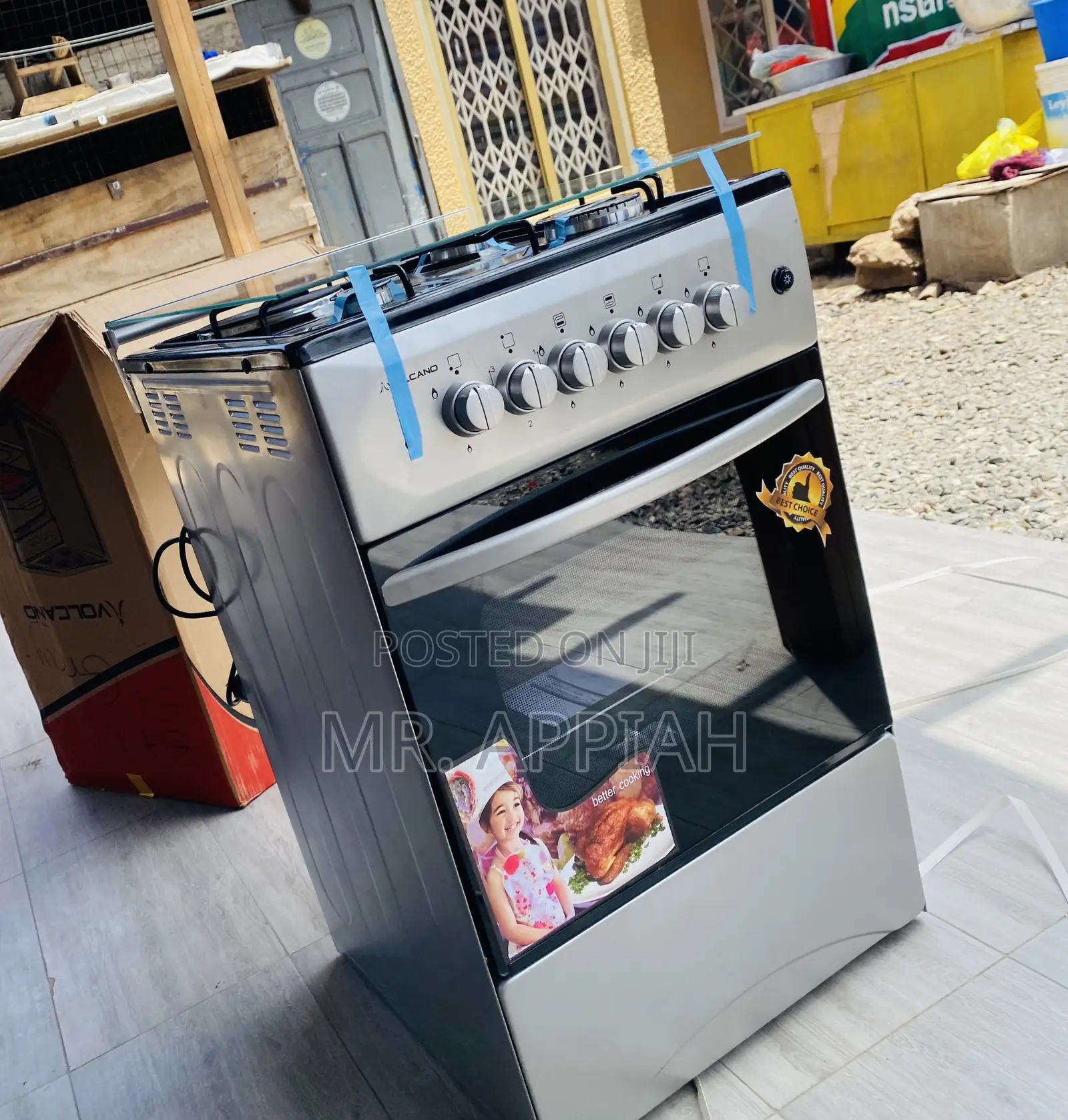 Brand New Volcano 50x50 Gray 4 Cooker(Oven and Grill).