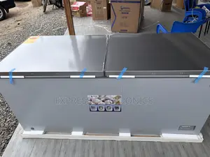 PCF-610 Double Door Chest Freezer Pearl Grey Color 