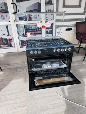 High Quality Sleek Black 5burner 60/90 Oven Stainless Steel