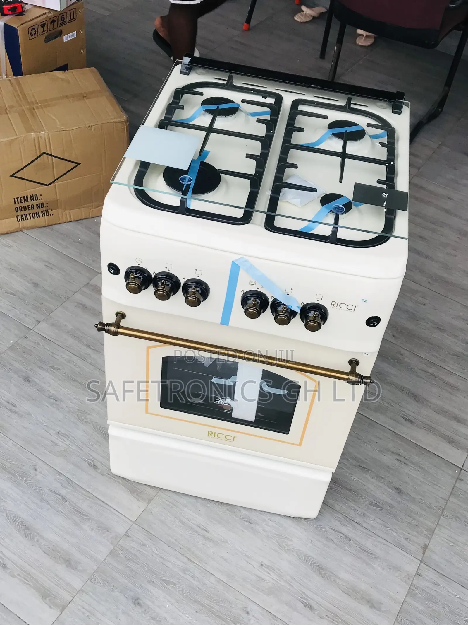 Lastest White Ricci 50x50 4 Gas Cooker Oven With Grill 
