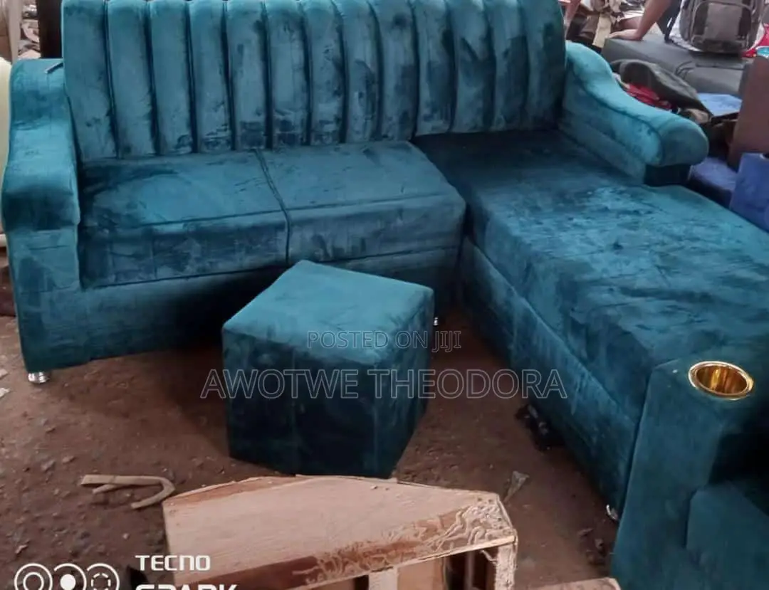 Quality Lshaped Sofa N Footrest( Payment After Delivery)