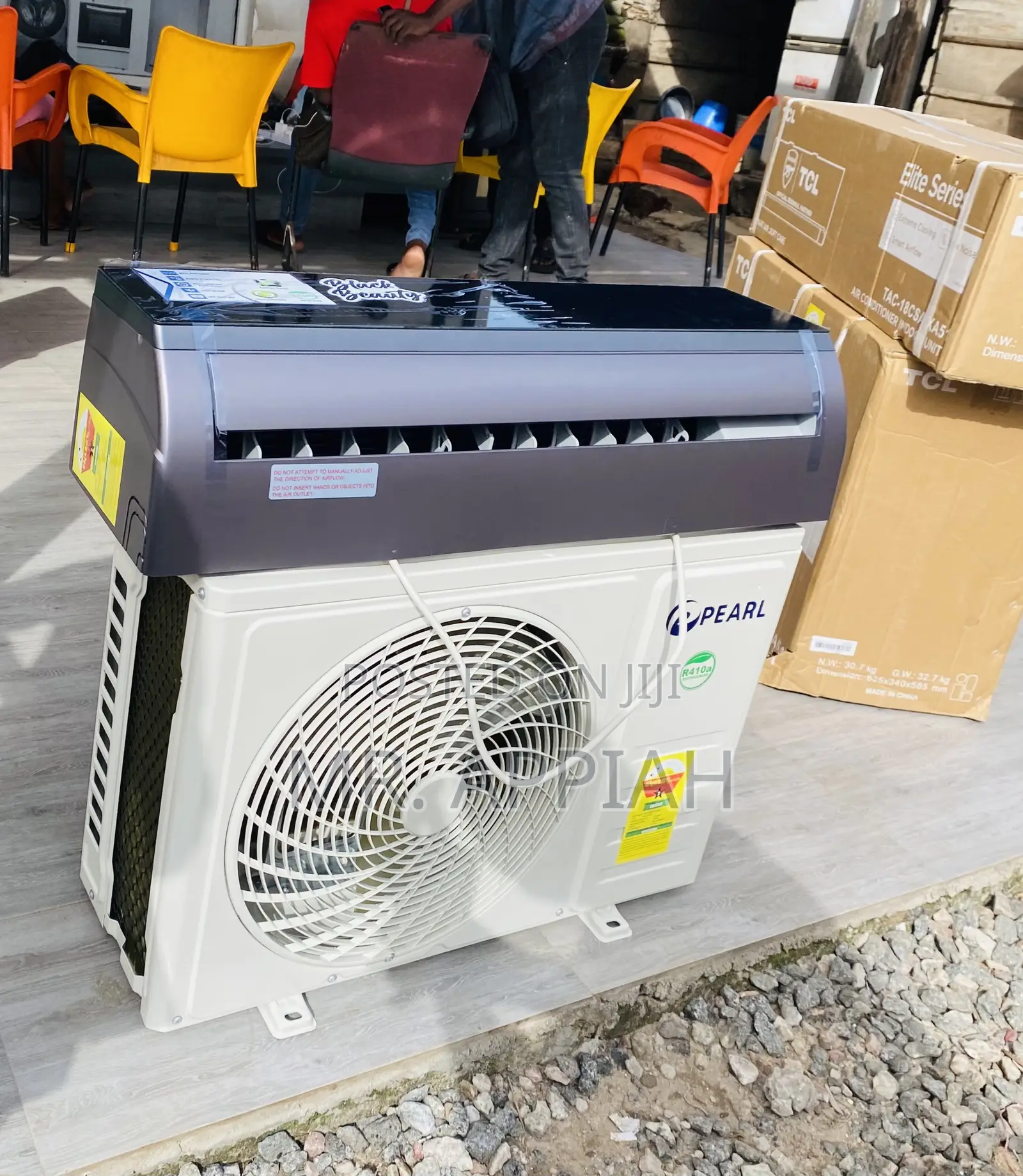 Shop Authentic Pearl 1.5hp R410 Split Air Conditioner,Black