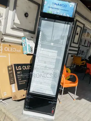 Essential Display Glass Nas-Fl350-1dr Singledoor Fridge 