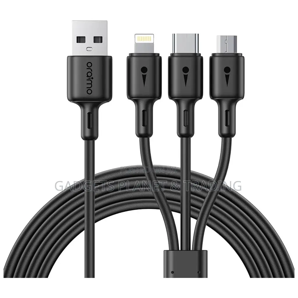 Oraimo 3in1 3a Quick Charge Data Cable Duraline 3/ Ocd-X93