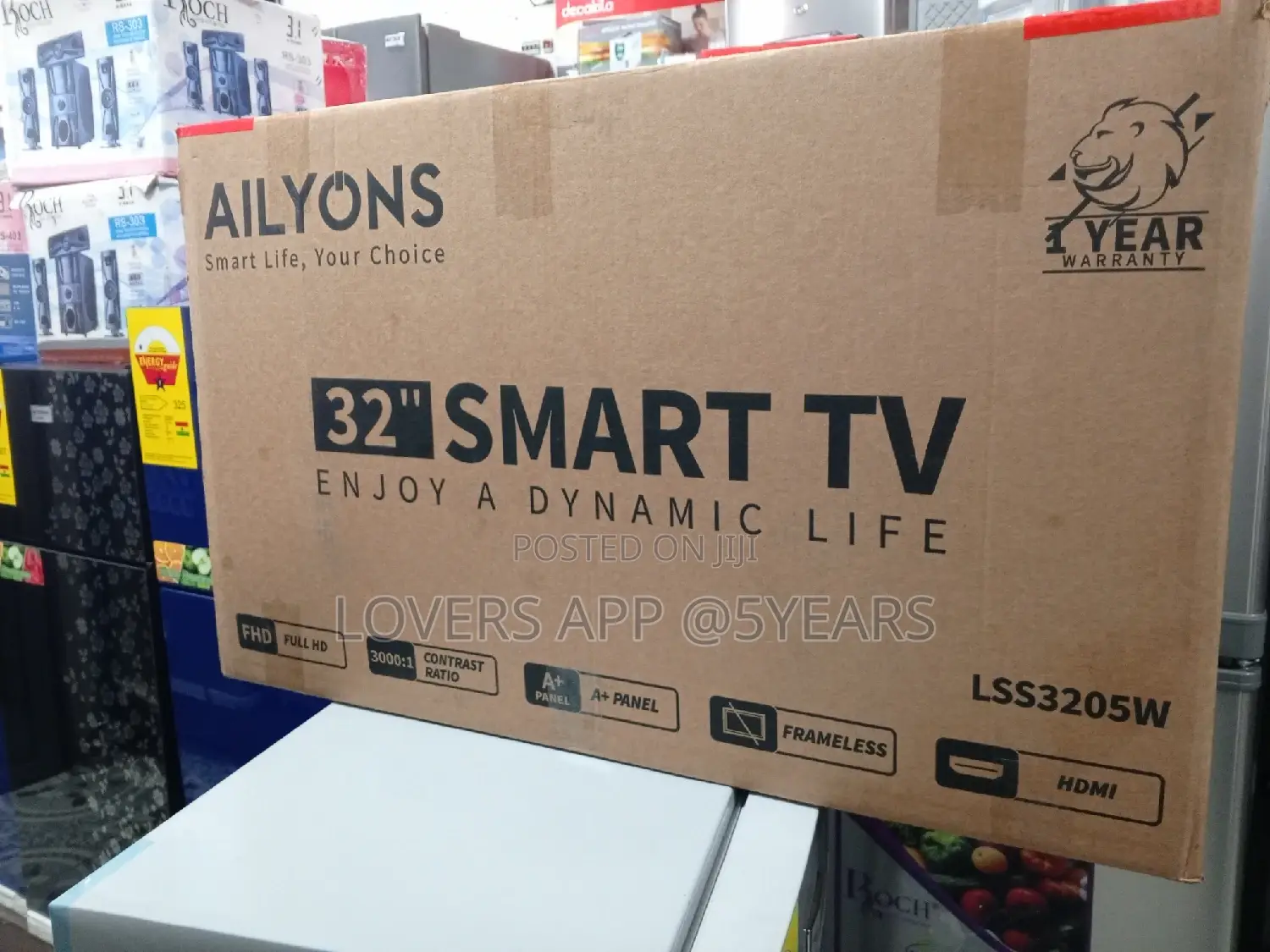 Ailyons Smart 32inches Television Television TV Frameless