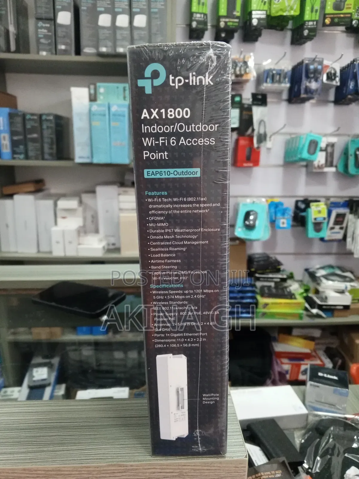 Tp-Link Omada Ax1800 Wi-Fi 6 Access Point Eap610