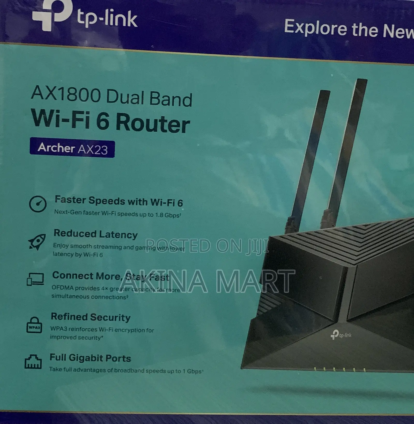 Archer Ax23 Wi-Fi 6 Router Ax1800 Dual Band