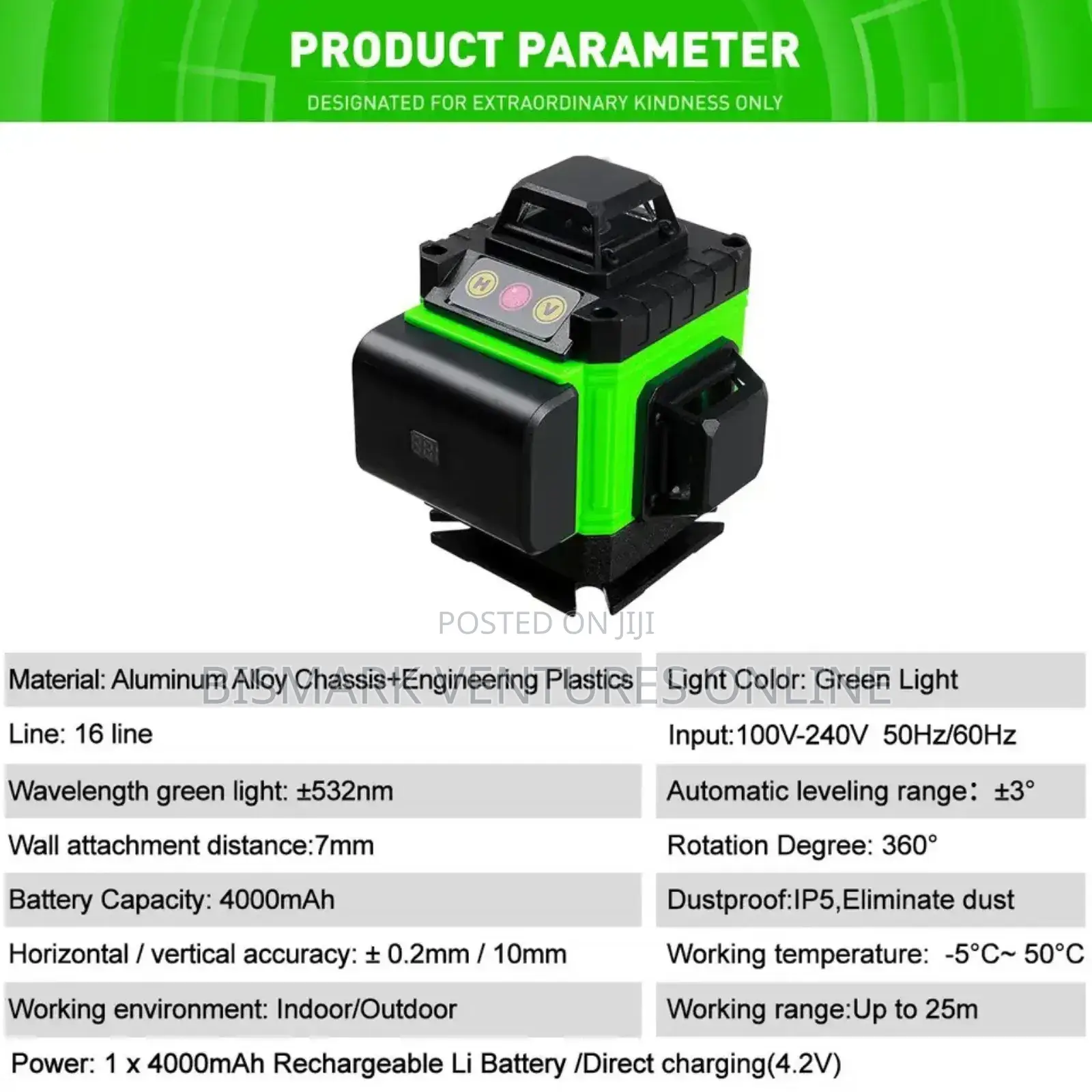 16 Lines 4D Laser Digital Level Green.
